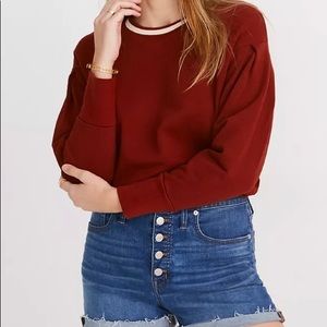 Madewell High-Rise Exposed Button Fly Denim Shorts